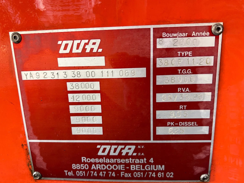 OVA 31,000L Manure/Gülle Vogelsang pump Disc brakes Elevator axle