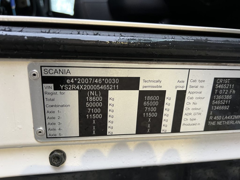 Scania R450 MNA Topline Retarder 2x Tank 791,300KM! NL LKW APK 11/2024