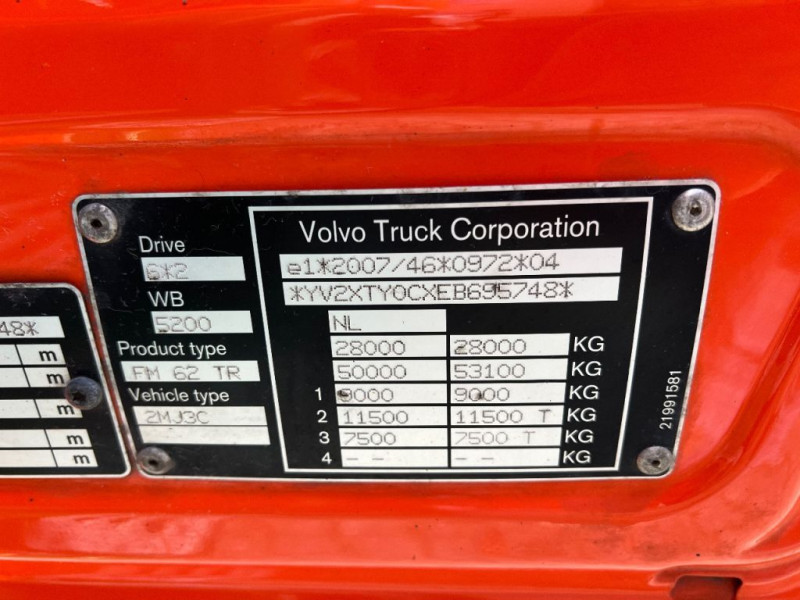 Samochód ciężarowy Volvo FM 460 6X2 24 tony z łańcuchem/oś kierowana EURO 6/Lenkachse NL