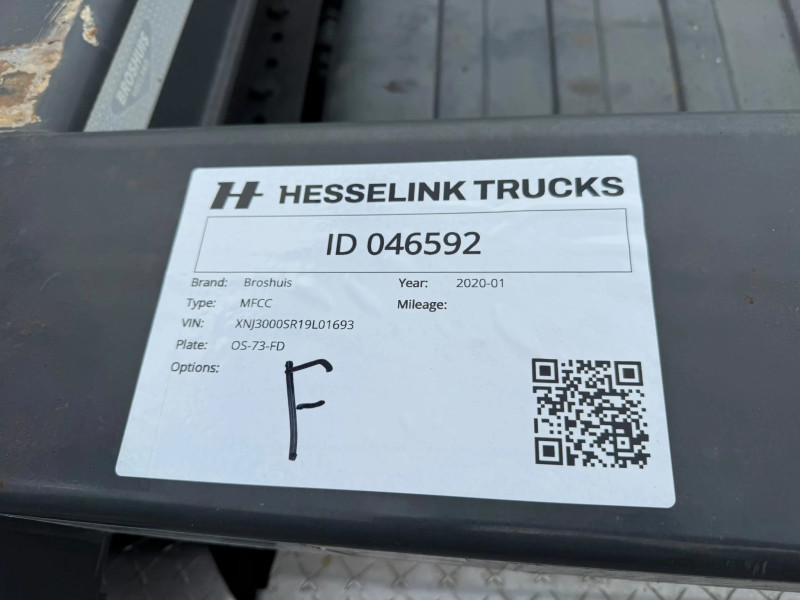 Broshuis MFCC MFCC 2x20 40 45FT Lift Axle LED NL Trailer APK/TÜV 01-2027