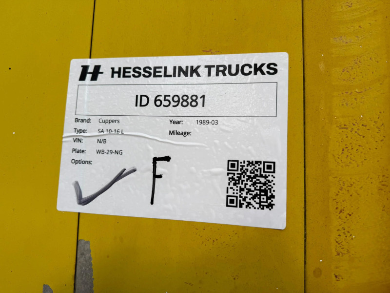 CUPPERS SA 10-16 L Flatbed Trailer with Hydraulic Loading Ramps NL Trailer