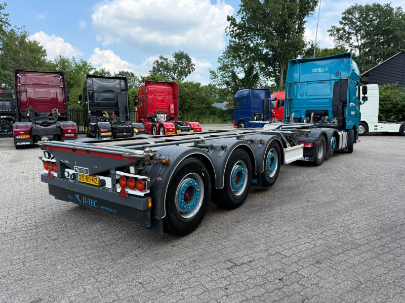 D-TEC FLEXITRAILER FT-LS-S Multi 2x20 40 45ft SAF Liftas 2x20 30 40 45FT LED Top condition NL Trailer