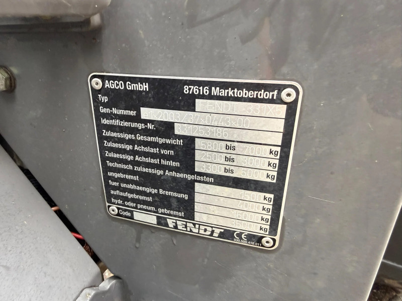 Fendt 208 Vario TMS 3.481 uur!