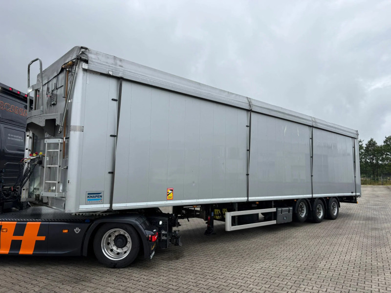 Knapen Trailers K100 96 m³ Lift Axle Cargo Floor 10 mm, 2.5 years old, Metallic, Inspection Valid Through October 2026