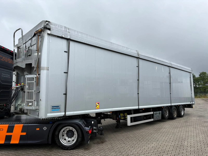 Knapen Trailers K100 96 m³ Lift Axle Cargo Floor 10 mm, 2.5 years old, Metallic, Inspection Valid Through October 2026