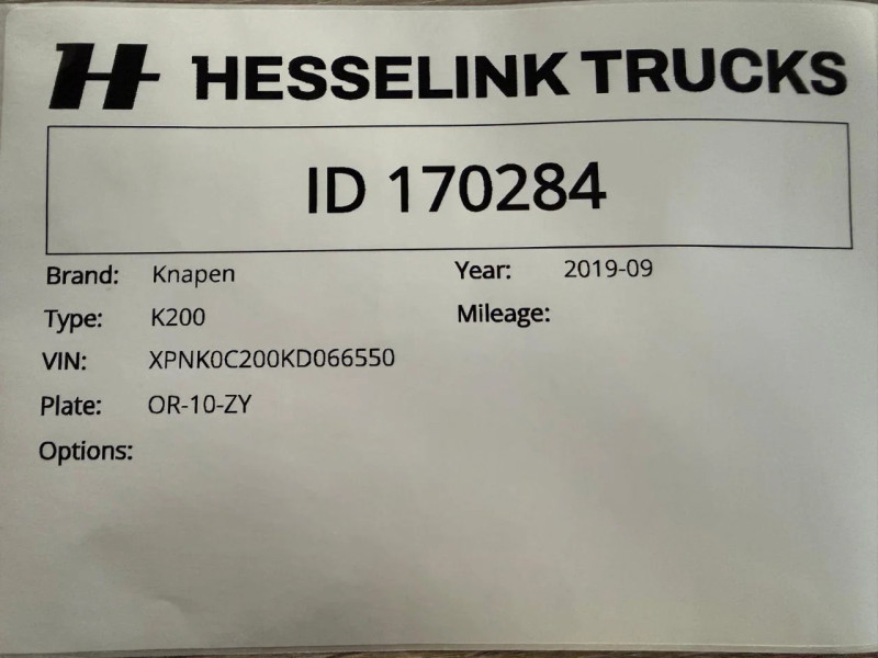 Knapen Trailers K200 K200 72m3 Agrar 72m3 Automatisch afdekzeil Opbergkist NL Trailer APK/TUV 09-2026