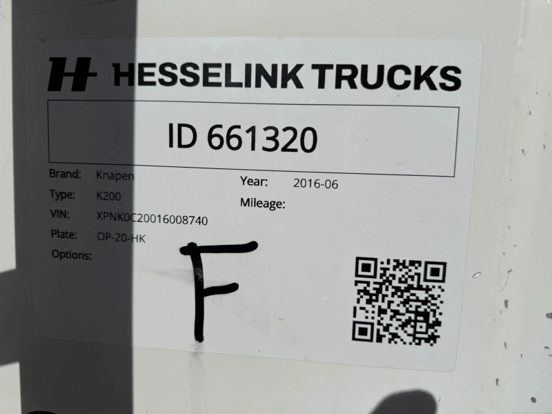 Knapen Trailers K200 90m3 4AS! Stuuras 2x Liftas  Alcoa 10MM Cargo Floor APK/TUV 07-2027