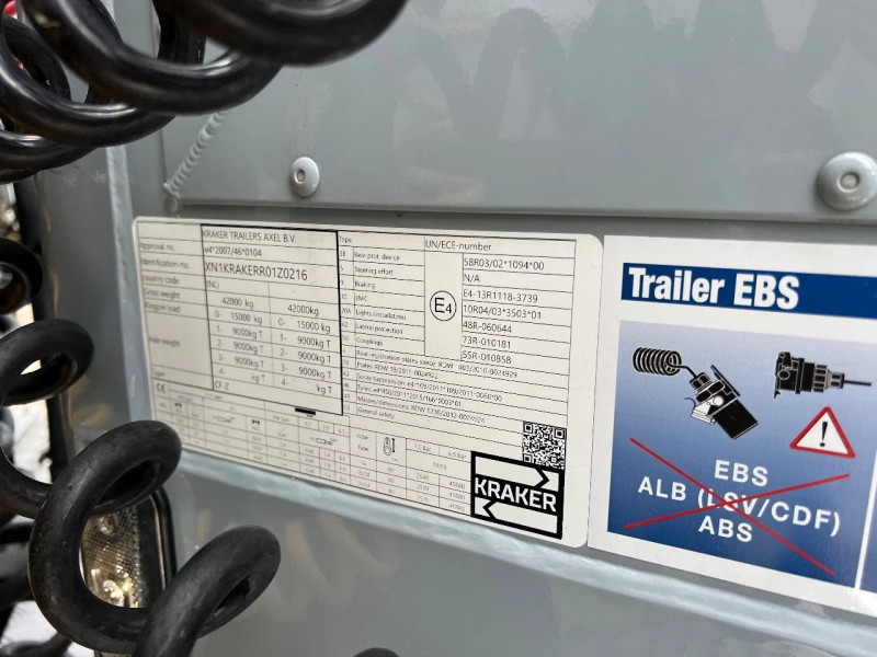 Kraker 92m3 K-Force New 10MM Cargo floor Liftas Aluminium velgen