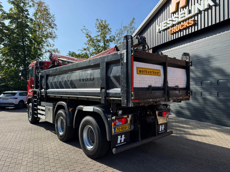 MAN TGS 33.440 6X6 HMF Kraan AHK 3 Zijdige Kipper AS-3 Stuuras NL Truck APK/TUV 16-02-2027
