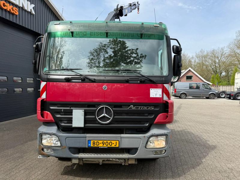 Mercedes-Benz Actros 2644 L 6X4 3 Zijden kipper + MKG Kraan/Crane