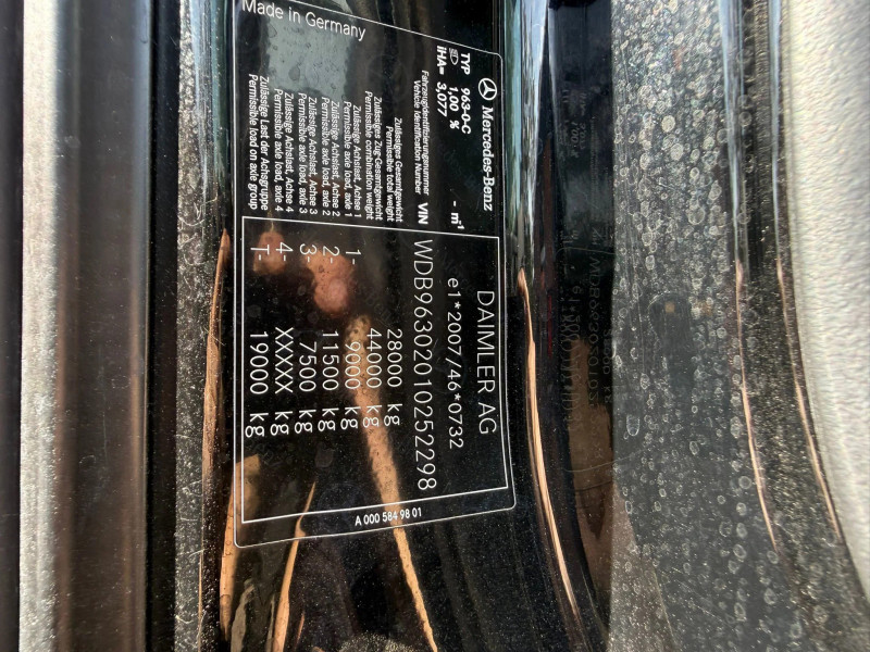 Mercedes-Benz Antos 2835 6X2 +2023 Noyens+Moffett M4 Kooiaap APK/TÜV 4-2027