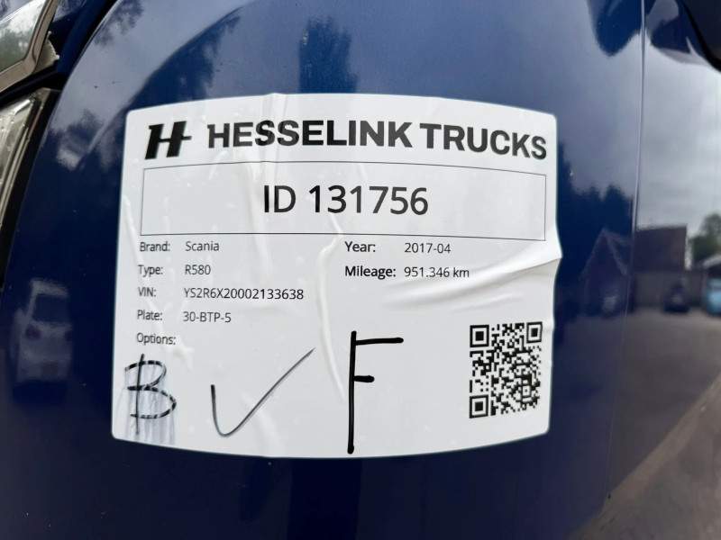 Scania R580 PTO/Hydraulic Retarder/Intarder AS-2 Liftas/Stuuras NL Truck APK/TUV 26-01-2027