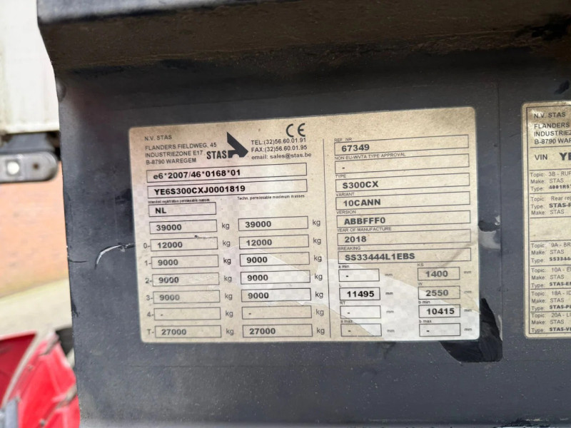 Stas S300CX S300CX 58m3 Alcoa Klep deuren 2 Graanluiken 09-2026