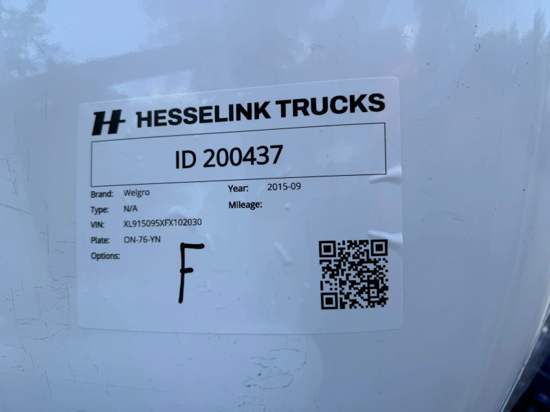 Welgro N/A 56 m³ Bulk/Silo, 7 Compartments, 2x Lift Axle, Camera, NL Trailer