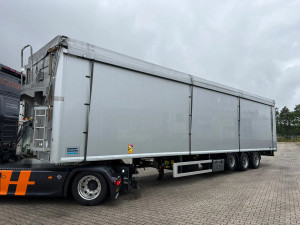 Knapen Trailers K100 96 m³, essieu relevable, plancher de chargement, 10 mm, 2,5 ans, couleur métallisée, contrôle technique valable jusqu'en octobre 2026